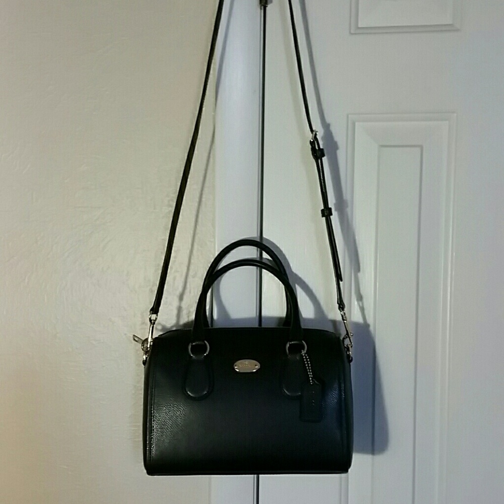 Coach Navy Leather Satchel/Carryall